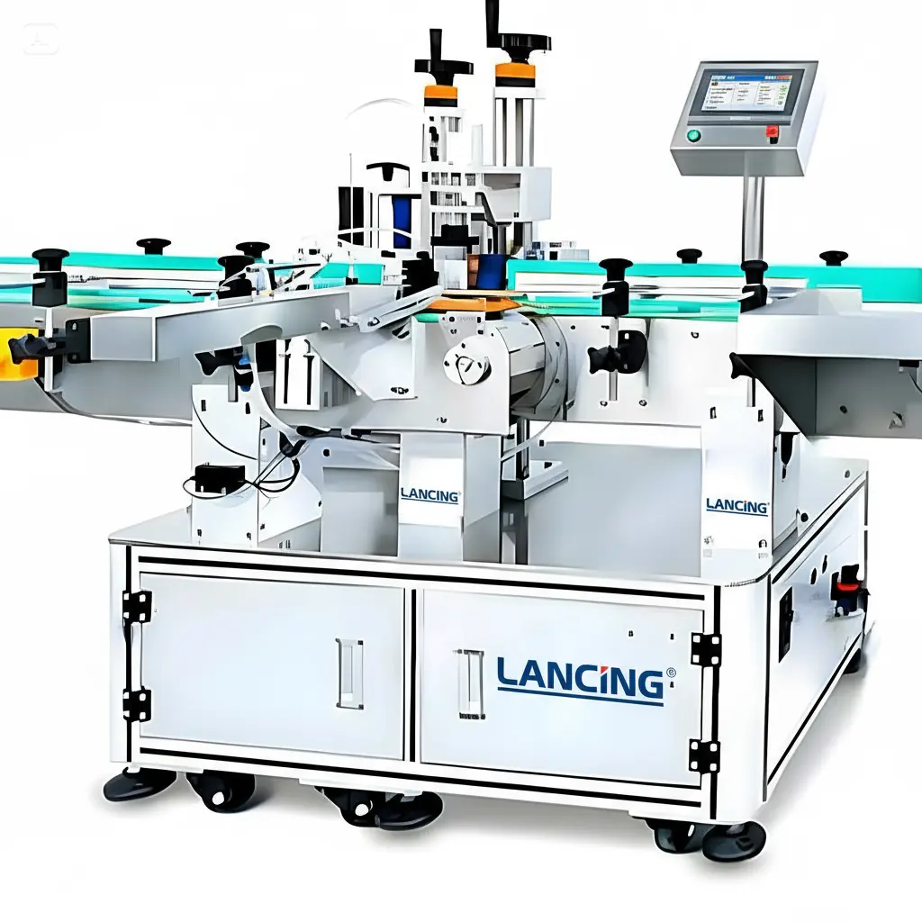 Automatic Polygon Bottle Labeling Machine